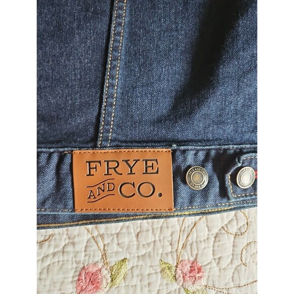 Frye and Co. Patriot Wash Western Trucker Denim Jacket NWT SZ LARGE - Picture 7 of 13